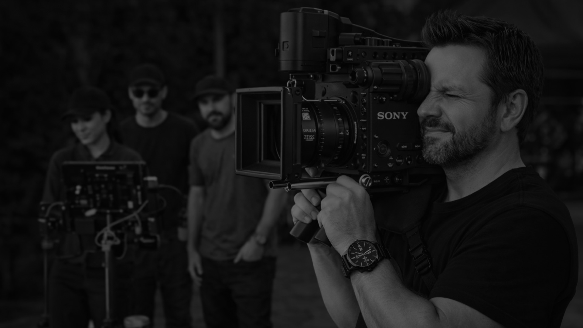 Michael Edward on set directing a documentary subject